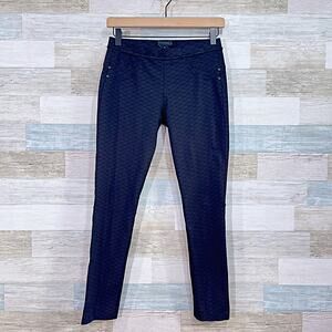 Sanctuary Stretch Knit Pull On Skinny Pants Black Plaid Womens Small